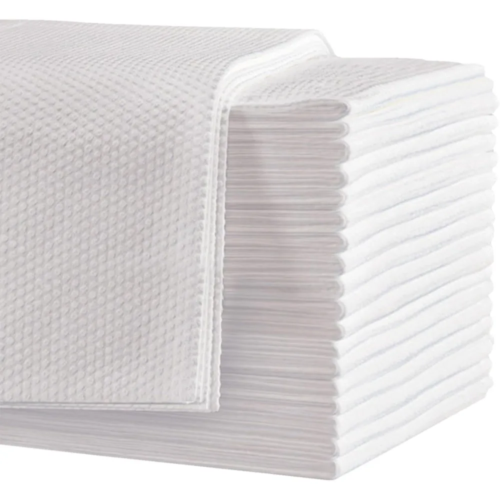 

Pack of 50 Disposable Bath Towels Large Thick Absorbent for Salon Spa Massage Yoga Camping White