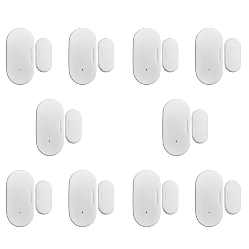 

2025 New-10X Tuya Zigbee Door And Window Sensor Smart Automation Security Protection Smartlife APP Alarm Remote Real-Time Push