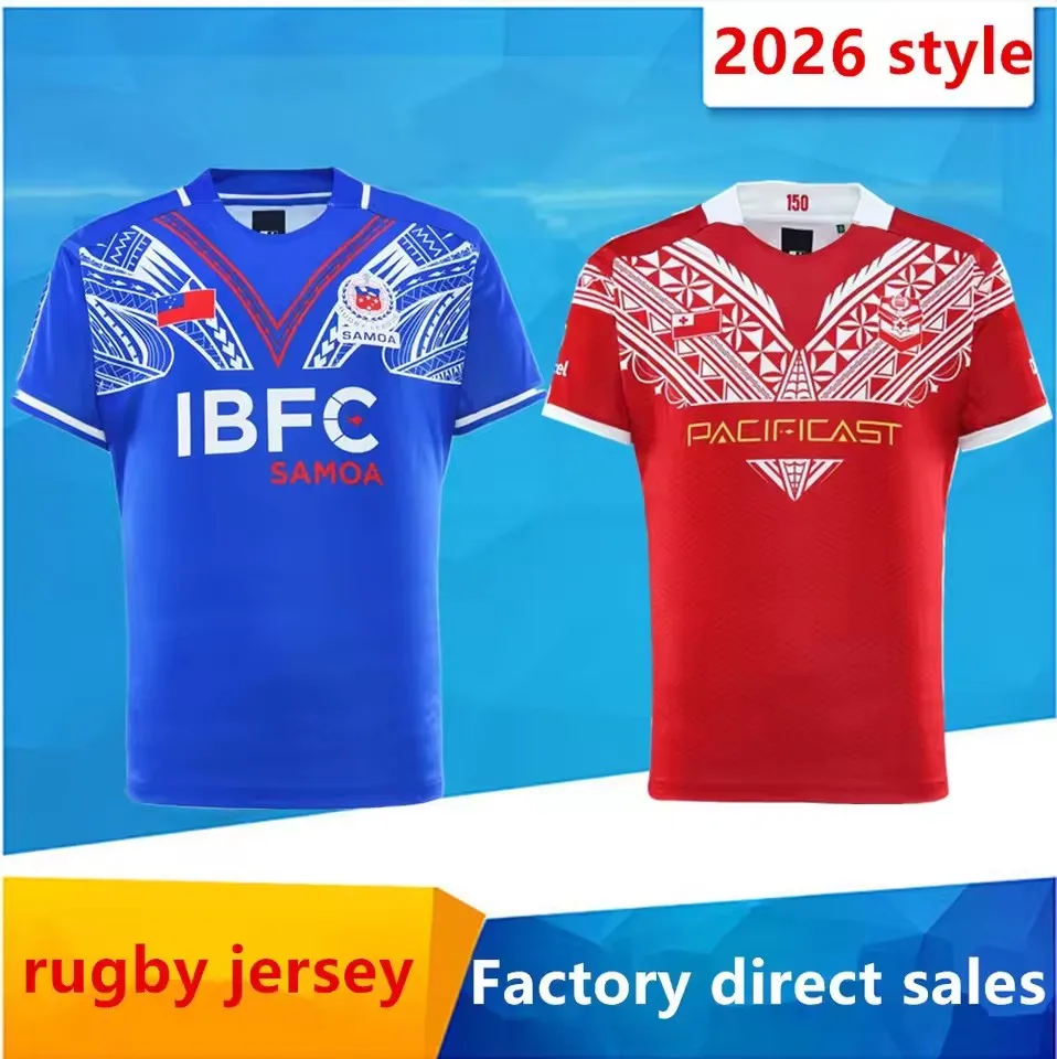 2025 2026 ساموا تونغا الرجبي جيرسي سترة سترة هوديي الأطفال تي شيرت امرأة أطفال رجل الشباب الرجبي قميص