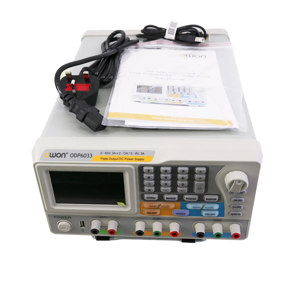 

OWON ODP6033 программируемый источник питания постоянного тока 3-канальный источник питания