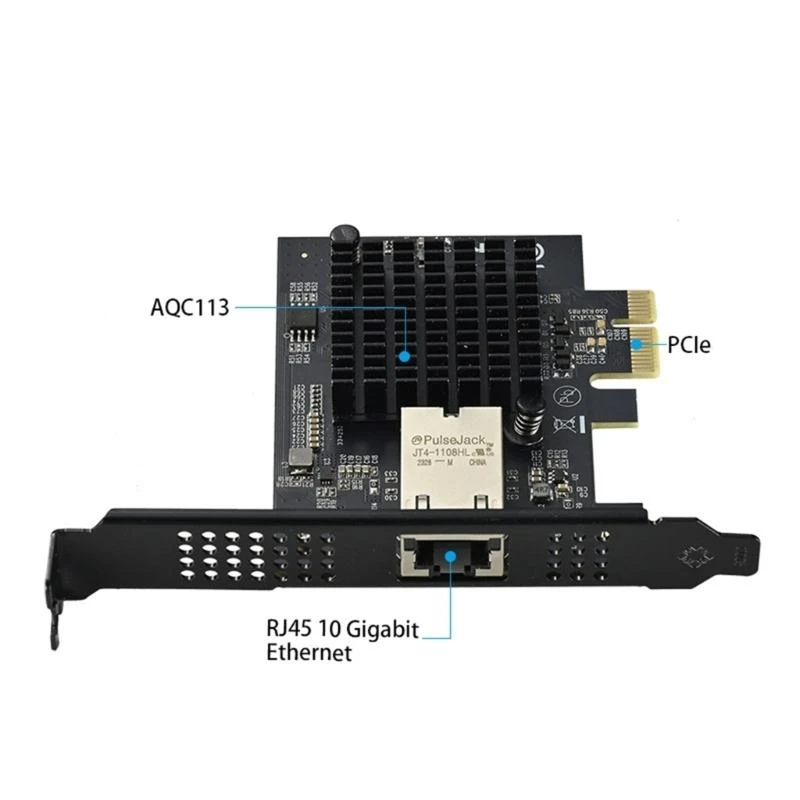 

A52B PCIE Single Port Ethernet Server Adapter RJ45 Networking Card PCIE 10Gbps