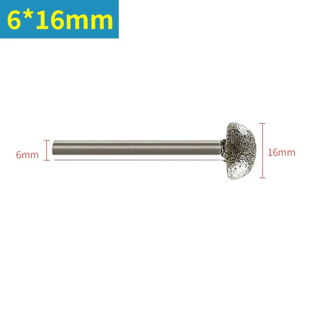 Power Tools Grinding Bit Home Garden Nail Head Rotary Tool 12/14/16/18/20mm 6mm Shank Abrasive Engraving Machine