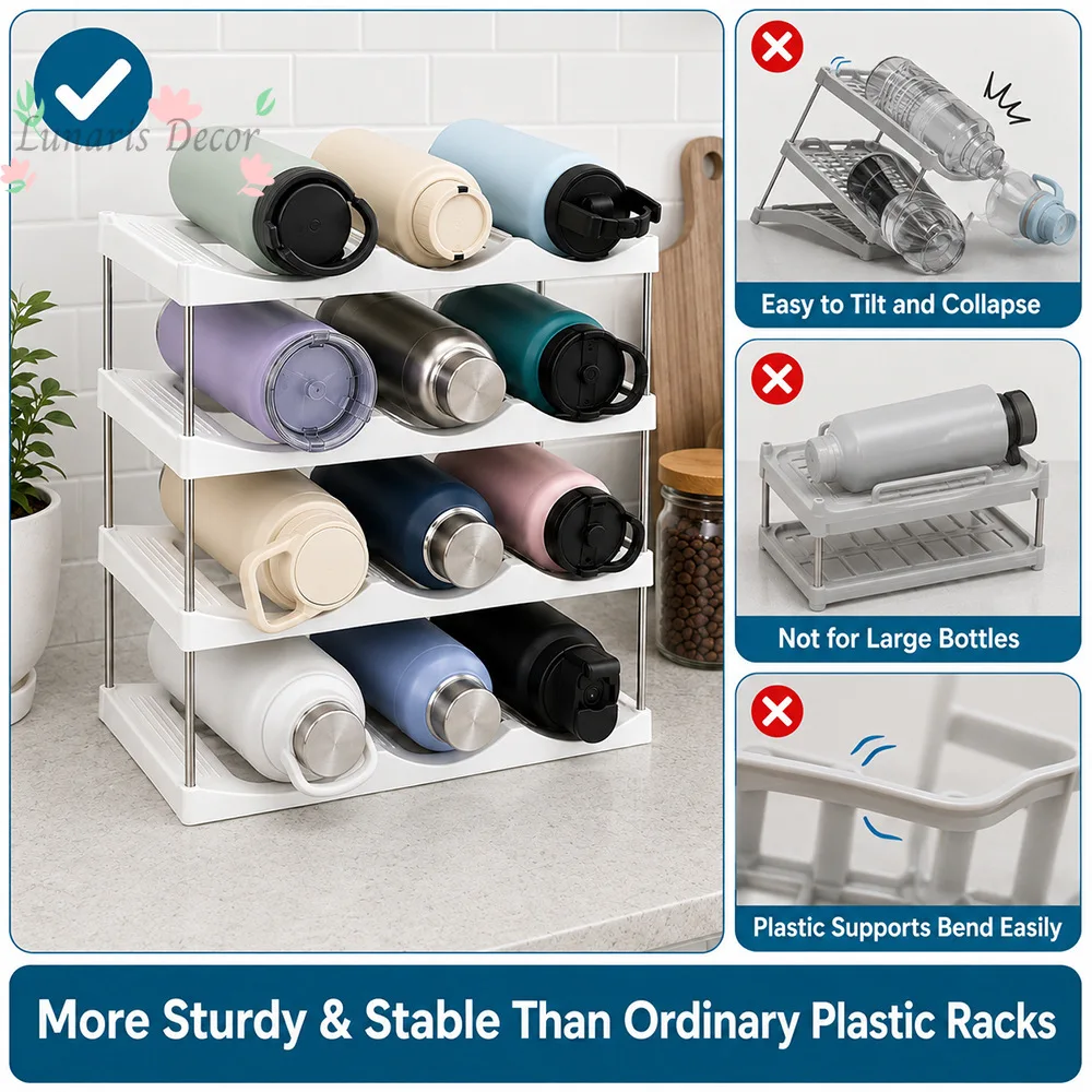 Multi-layer cup holder can be stacked and removable thermos cup, water cup rack, red wine display rack