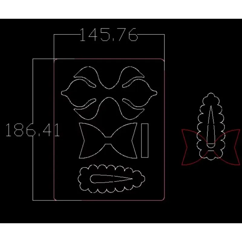 

Customized bow knife mold can be used on the market die-cutting machineYY1204