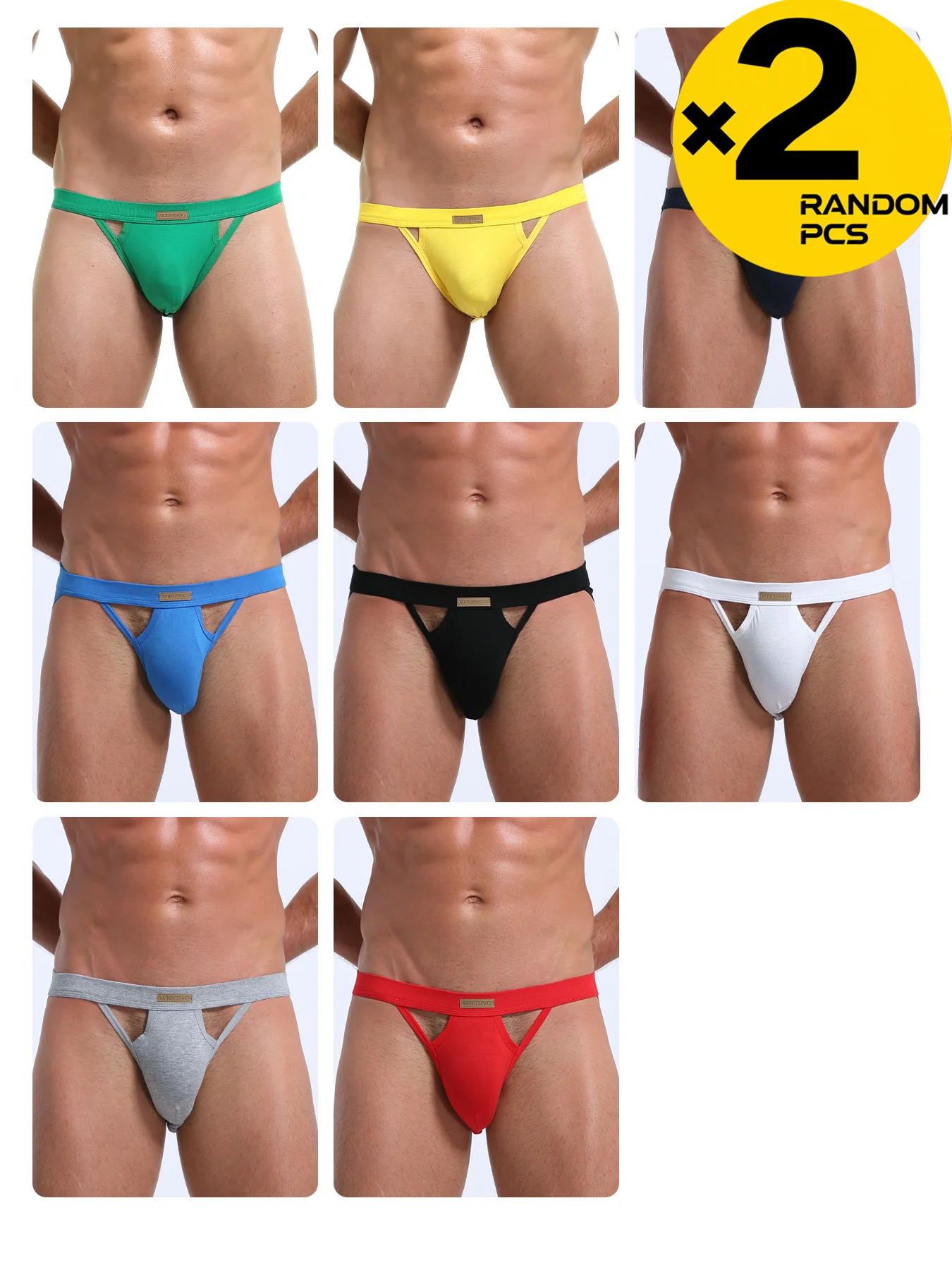 Sexy Men's Underwear Thongs Briefs Backless Cotton Homme Slip String Homens Cuecas U Pouch Underpants S M L XL XXL 2/3/4PCS