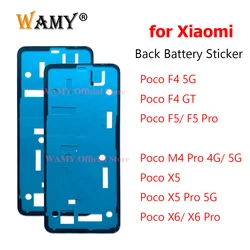 WAMY New Back Battery Sticker Adhesive Glue for Xiaomi Poco F4 GT F5 Pro/ X5 X6 Pro/ M4 Pro 4G 5G Waterproof Back Cover Sticker