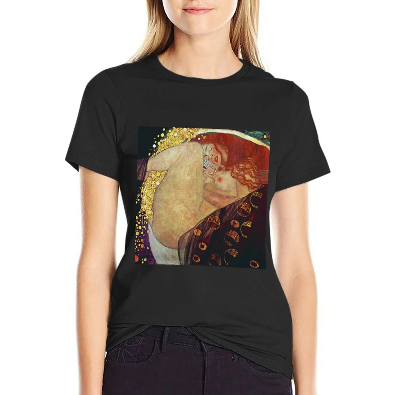 

Gustav Klimt Dana T-Shirt hippie clothes tops blanks t shirts for Womens