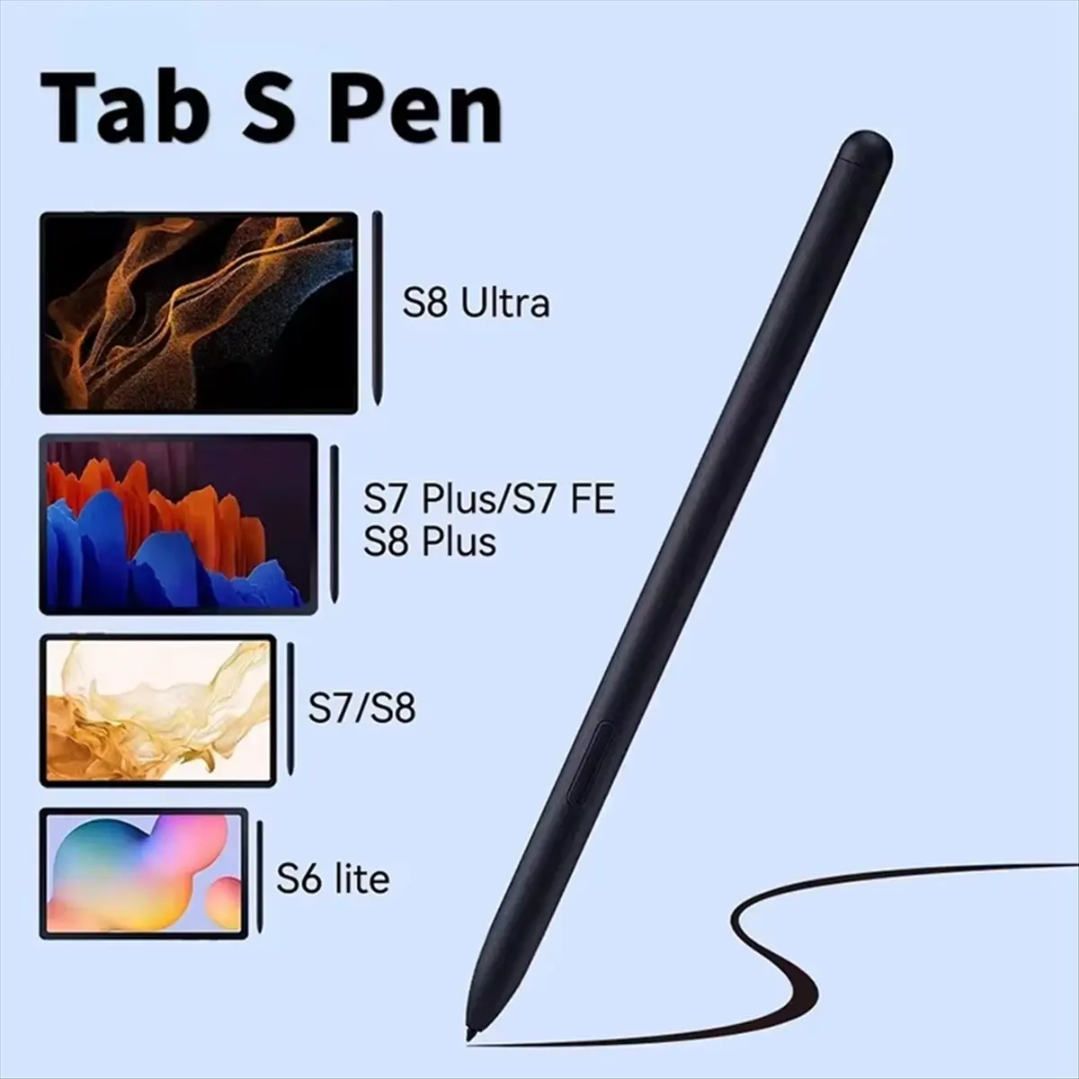 HDL Tablet Stylus Pencil for Samsung Stylus Pen for Samsung Galaxy Tab S8 S7 FE S6 Lite S7+ S8+ Touch Pen Without Bluetooth