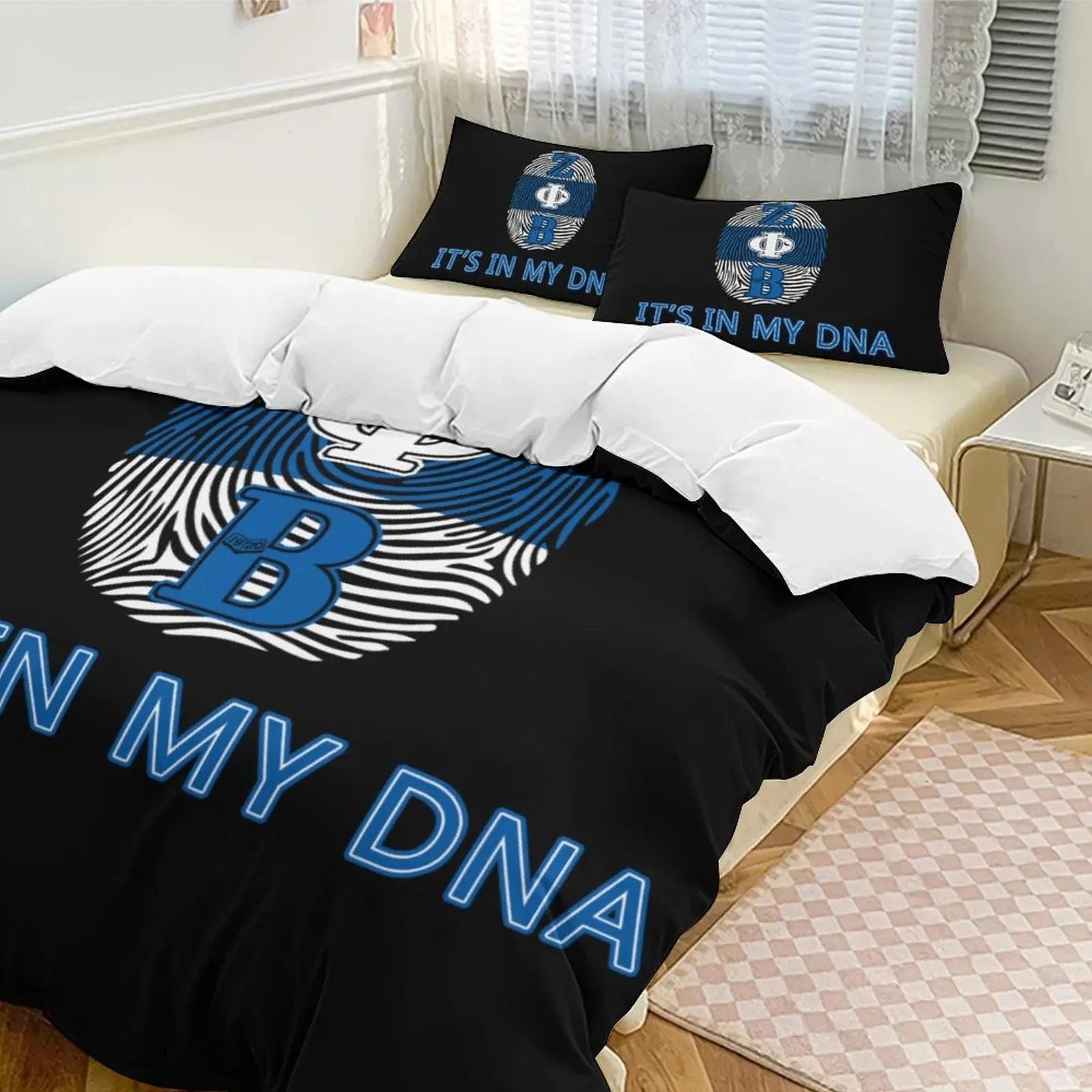 3D Print Zeta Phi Beta ZPB Sorority Bedding Set Double Twin King Duvet Cover Comforter Pillowcase Boys Girls Adults Bedroom