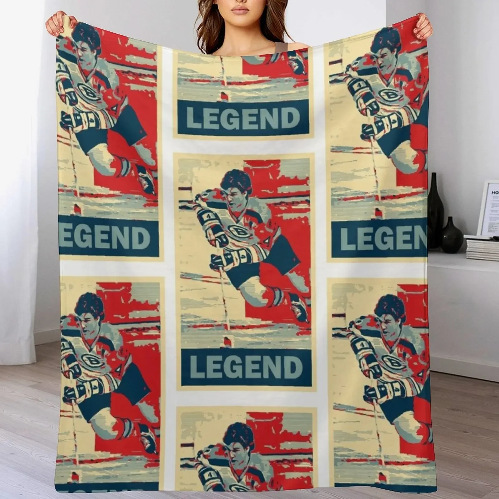 

Bobby Orr Legend Throw Blanket Winter beds Personalized Gift Blankets For Bed Plaid Blankets