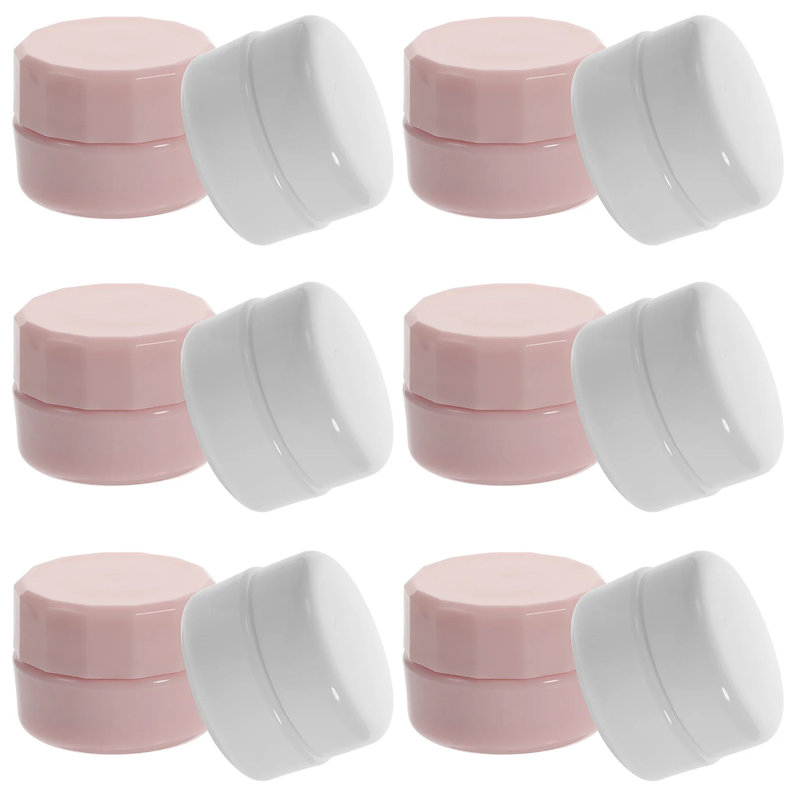 

Cream Containers with Lids Box Refillable Plastic Makeup Jars Bottle Travel