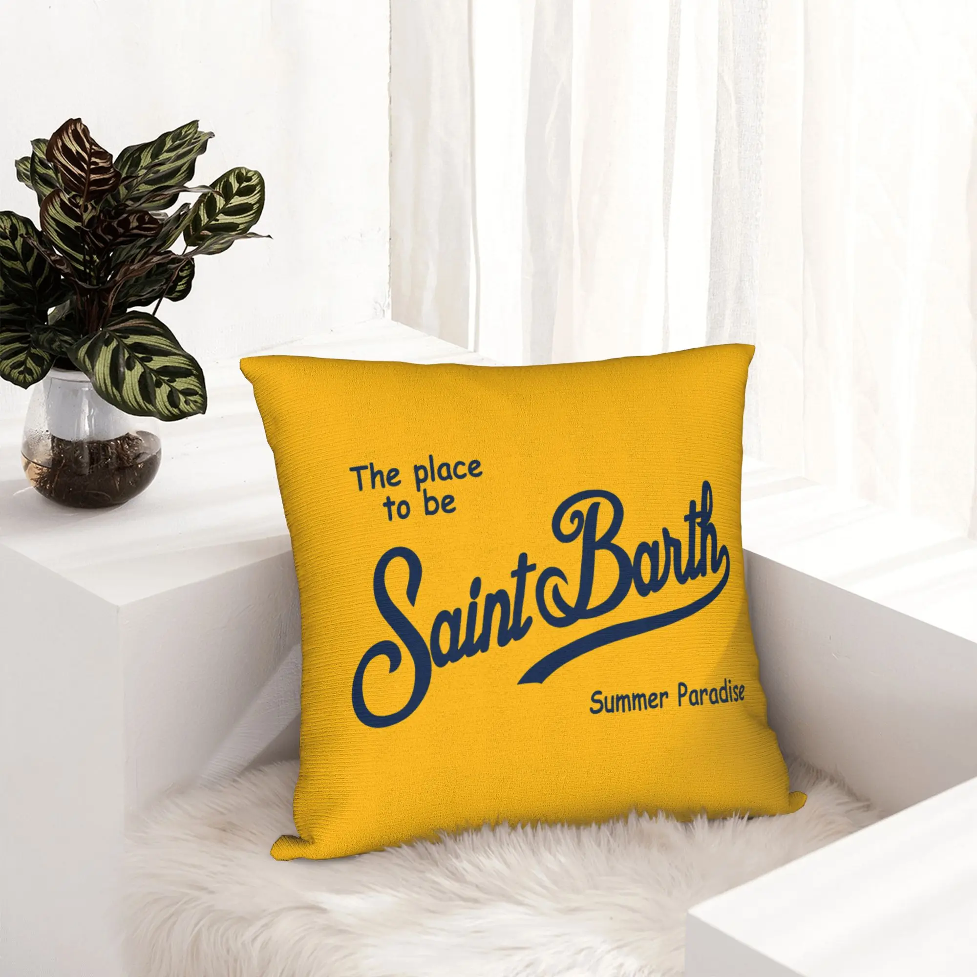 Luxury S-saints B-barths Sofa Cushion Cover Polyester  Pillow Case Home Decor