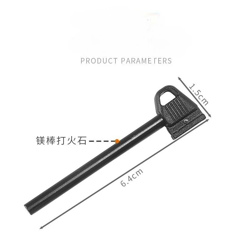 قضيب من صوان النار والمغنيسيوم للبقاء على قيد الحياة البرية متعدد الوظائف معدات EDC للإشعال المقاوم للماء في حالات الطوارئ
