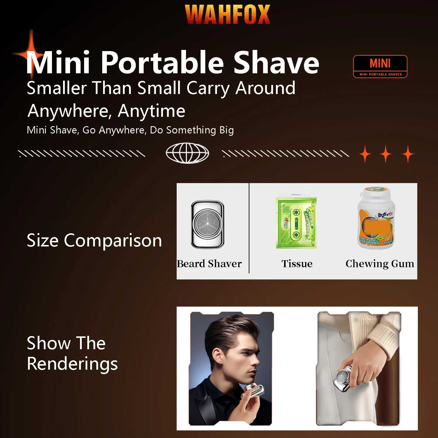 Mini Electric Shaver For Men Portable Travel USB Charging Indication Razor Waterproof Digital Power Display Shaving Machine