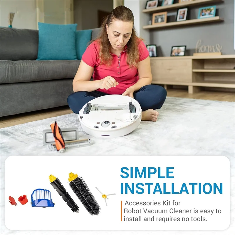 X16A 2025 مرشحات فرشاة جانبية رئيسية جديدة Forirobot Roomba 600 Series 694 692 690 695 680 660 665 & 500 Series 595 585 مكنسة كهربائية #3