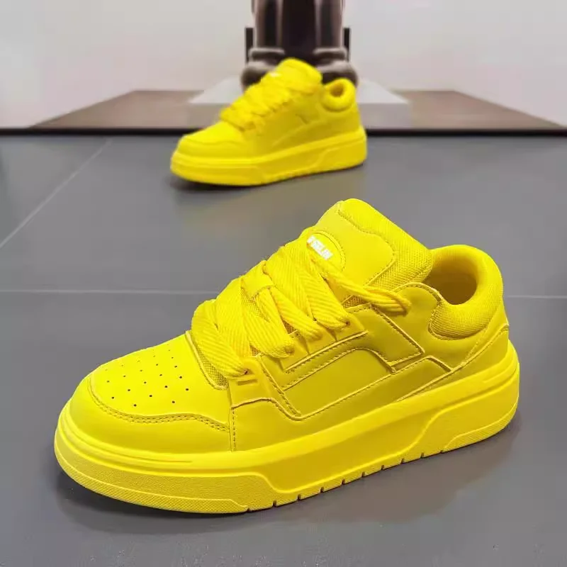 Men's Casual Shoes 2025 Autumn New Style Breathable Versatile Thick Bottom Heightening Shoes Comfortable All-Match Sporty