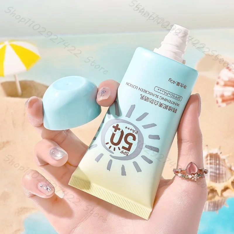 واقي شمسي واقي شمسي للوجه والجسم ، معزول ، SPF50 ، PA من + ، 40 جم ، رجال ونساء