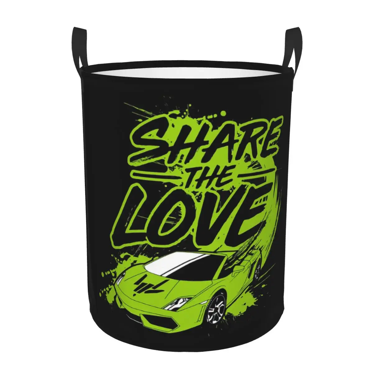 

Youth Share The Love Dirty Laundry Baskets Folding Large Waterproof Clothes Sundries Basket For Home Children's