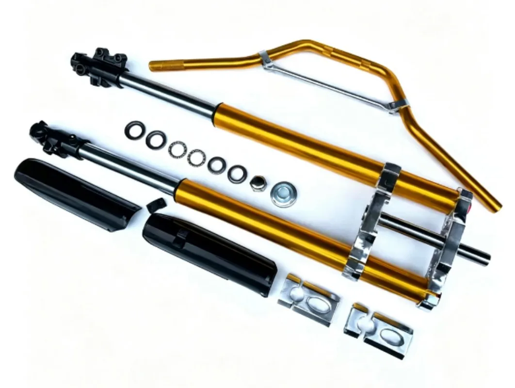 710MM Inverted Front Fork Shock Absorber With Steering Device, Mini Off-road Motorcycle Accessory