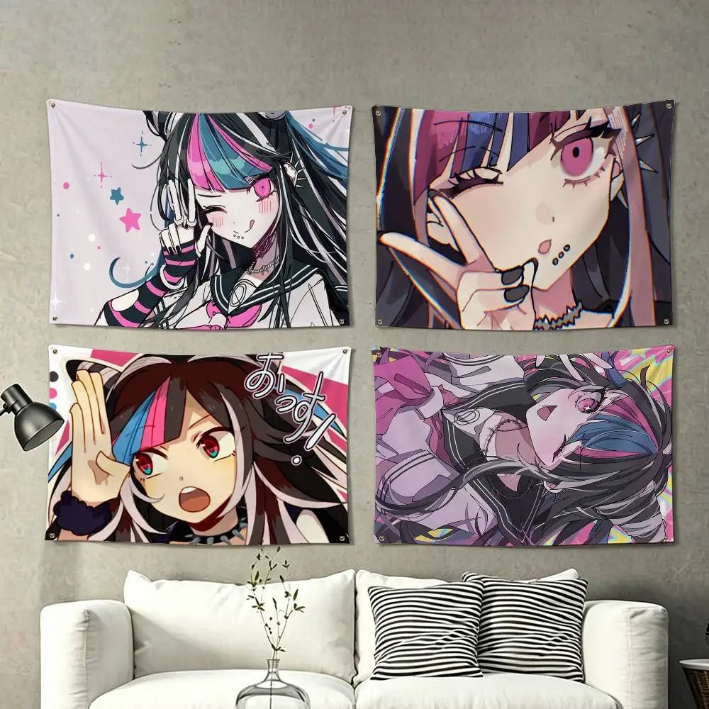 Anime Danganronpa Ibuki M-Mioda  Flags Wall Hanging Tapestry Outdoor Garage Room Decorative flag Background Blanket