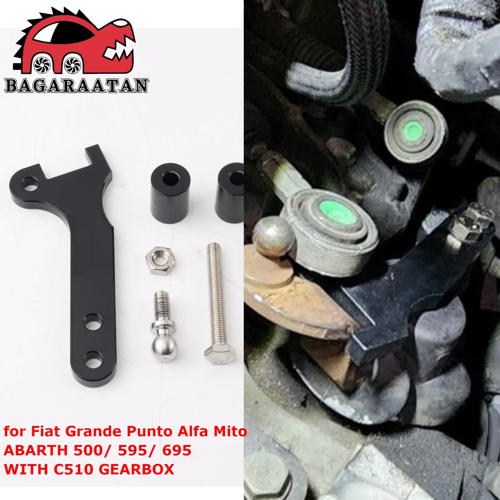5 Speed Quick Shifter Short Gear for Fiat Grande Punto Alfa Mito ABARTH 500/ 595/ 695 WITH C510 GEARBOX Manual Transmission