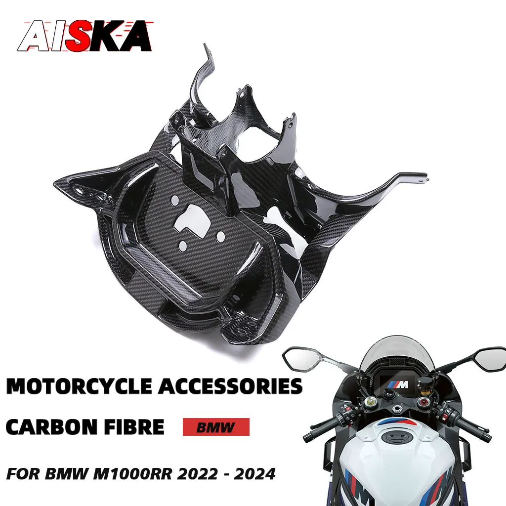 

2023 2024 For BMW M1000RR M 1000 RR Real Carbon Fiber Motorcycle Accessories Dashboard Bracket Holder Cover Panels Fairing Kits