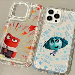 Disney Inside Out 2 New Case for iPhone 15 14 13 12 11 Pro Max XR XS X 8 7 6 6S Plus SE 2020 Shockproof Silicone Clear Back Etui