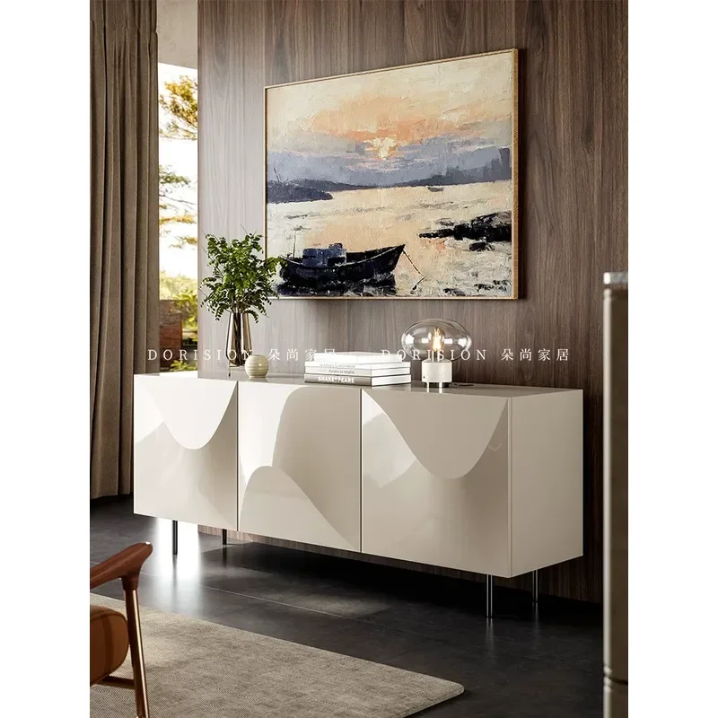 Italian Minimalist Dining Side Cabinet Modern Villa Living Room Partition Storage Light Luxury Entrance Cabinet