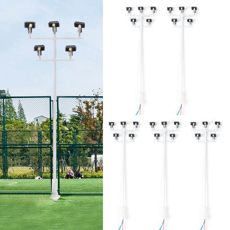 鉄道用LED照明塔,3Vランプ,景観照明部品,5個,ホースケール