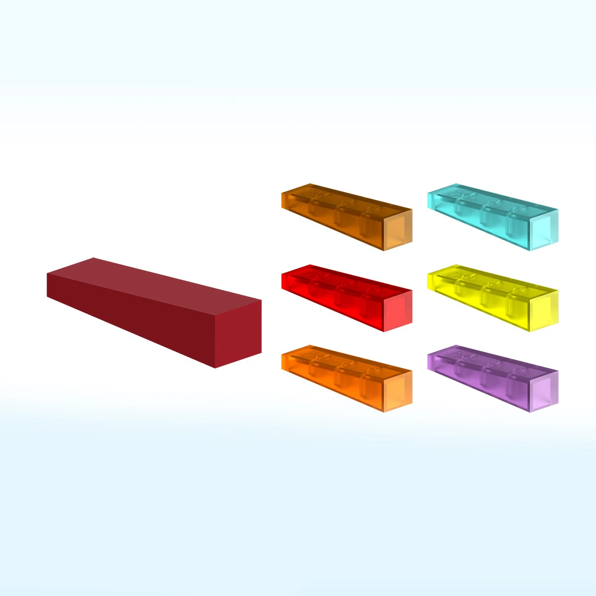 MOC Slope Tile 1x4 Special Slope Third Borad Building Blocks Kit 7689 House Castle Roof Bricks Particle Idea Toys Children Gifts