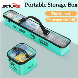 Multifunctional Fishing Gear Box Waterproof EVA Fishing Main Sub Line Float Storage Case Camping Fishing Tackle Kit Accessories