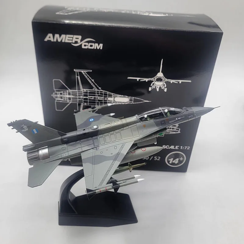 Diecast Metal 1:72 Scale Air Force F16 F-16D Fighting Falcon AirPlane Military Aircraft Model Children Gift Toy