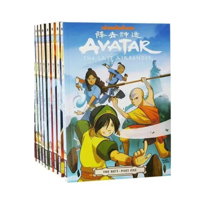 

9 Books Avatar The Last Airbender Season 1/2 English Picture Book American Comics Action Comedy Fantasy