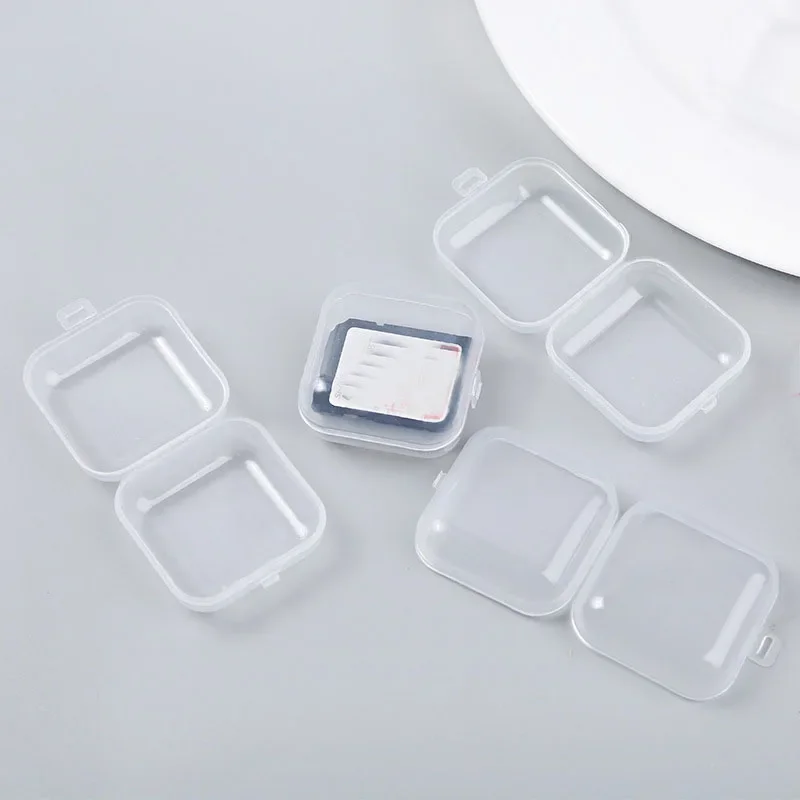 

5pcs Plastic Jewelry Storage Box Organizer Case Women Transparent Jewelry Small Package Box Travel Storage Jewelry Box Case