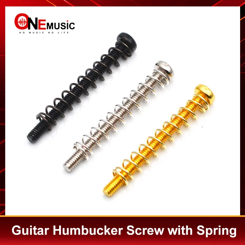 50 Sets of Electric Guitar Humbucker Pickup Adjust Height Springs & Screws Length 25mm