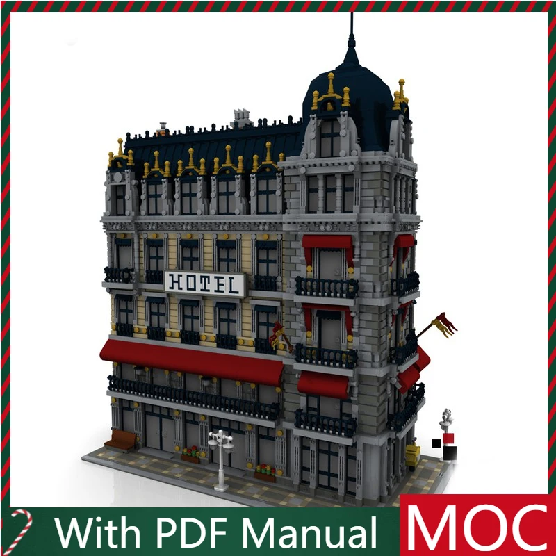 10126 Uds. Ciudad Modular cafetería-Hotel modelo de construcción ladrillos DIY juegos de bloques de montaje juguetes colección de regalos educativos Hobby presente