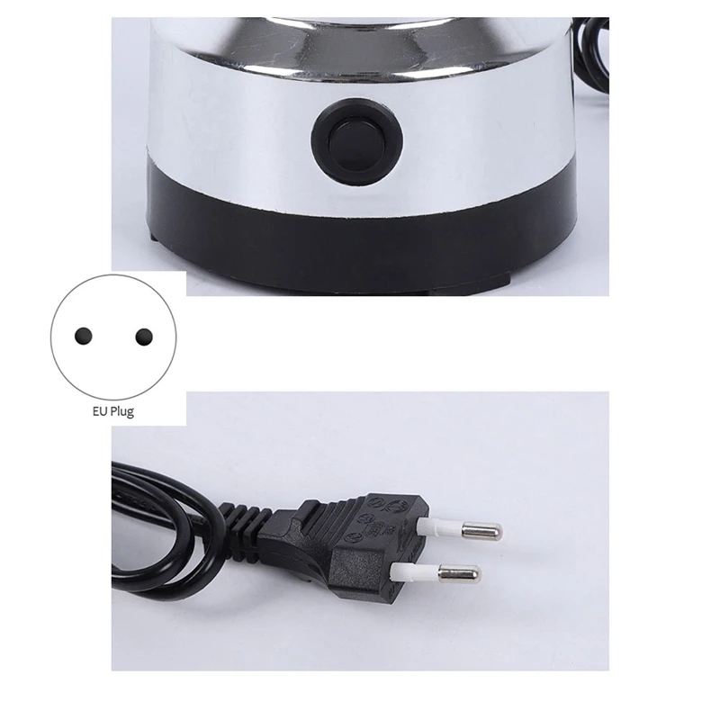 Molinillo de granos eléctrico portátil, batidor de granos de café en seco, multifunción, máquina de café en polvo, enchufe de la UE