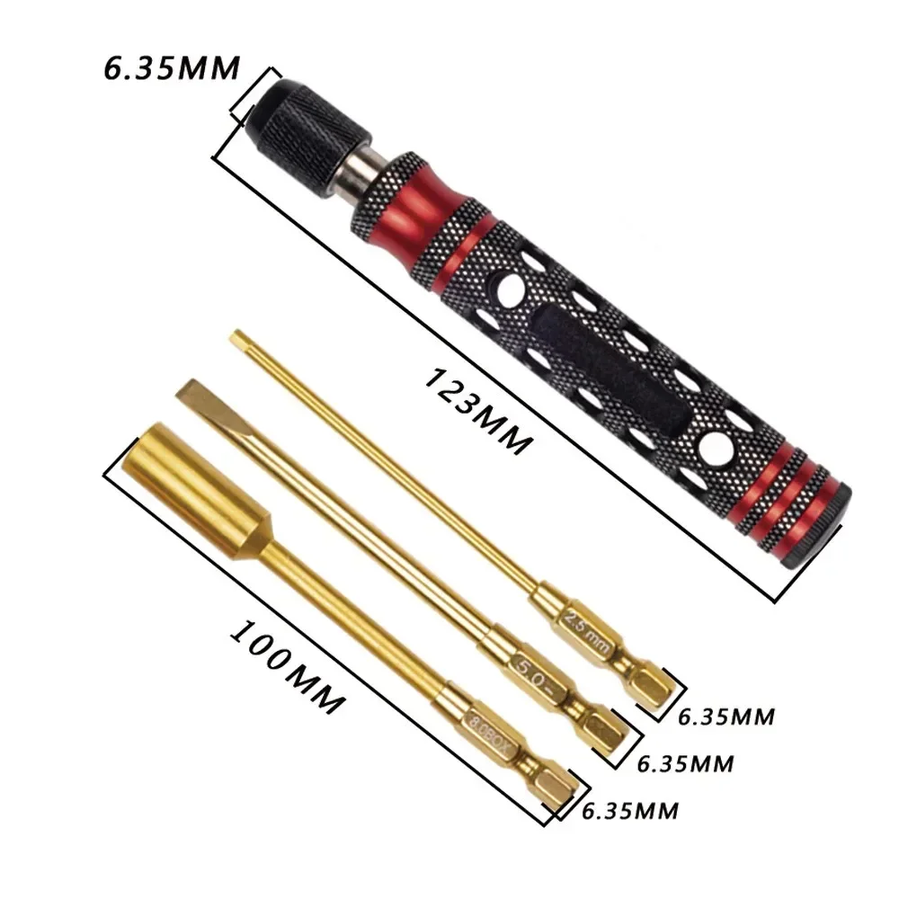 RC 모델 교체 내부 육각 스크루드라이버, 육각 렌치 슬리브, 크로스 드라이버, 플랫 히트 드라이버, 수리 도구, 12 개