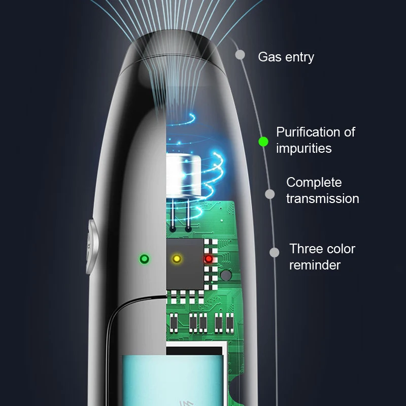 Профессиональный цифровой алкотестер, диагностический инструмент, USB Перезаряжаемый Бесконтактный алкотестер, портативный автомобильный алкотестер, алкотестер