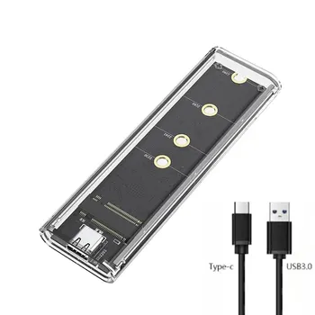 M.2 NGFF/NVME to USB3.0 Enclosure Adapter Mobile Hard Disk Case SATA SSD Type-C 5Gbps for…