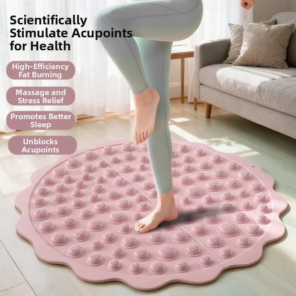 Indoor EVA Foot Massage Mat Acupressure Pad Slow Running Fitnes Foot Massage Pad Anti Slip Relaxation Foot Mat Fitness Accessory