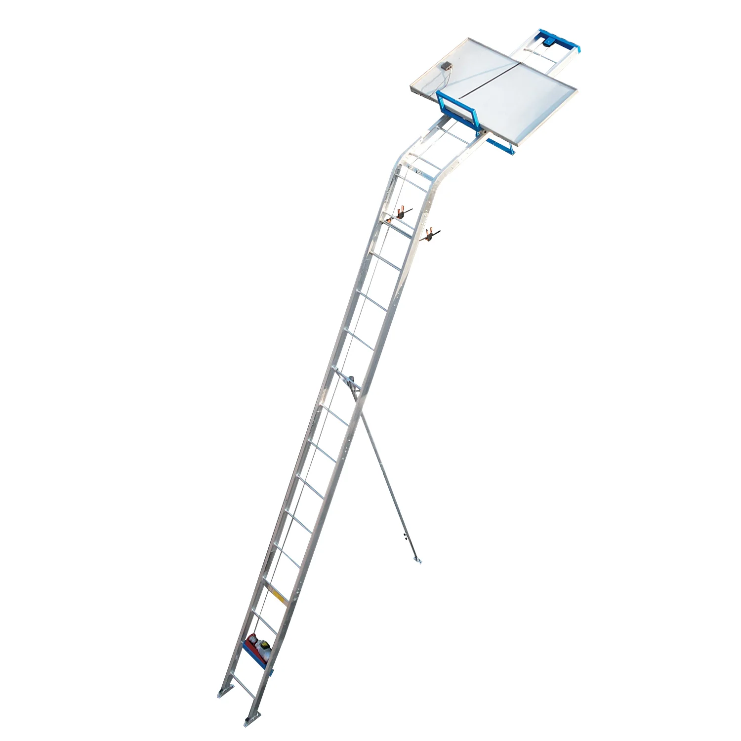 Customized Aluminum Alloy Solar Panels Electric Hoist Roof Lifter Pv Modules Ladder Lift For Plate Solar