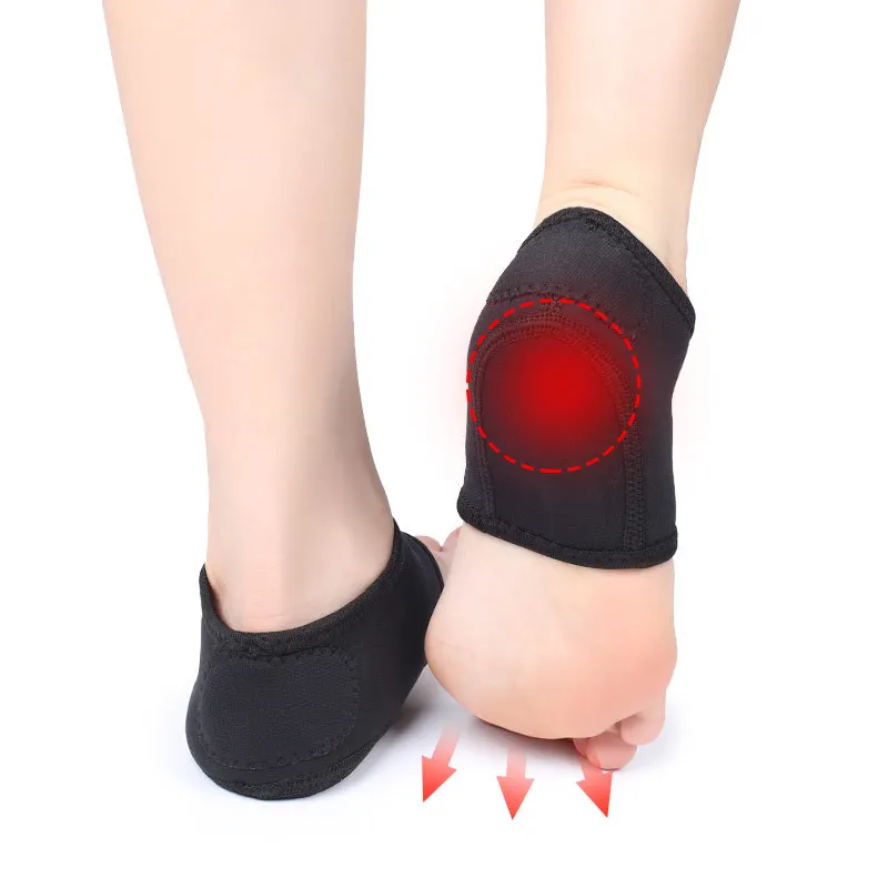 1/2Pair Plantar Fasciitis Heel Protectors, Heel Cushion Support for Foot Pain Relief, Achilles Tendinitis, Dry Feet