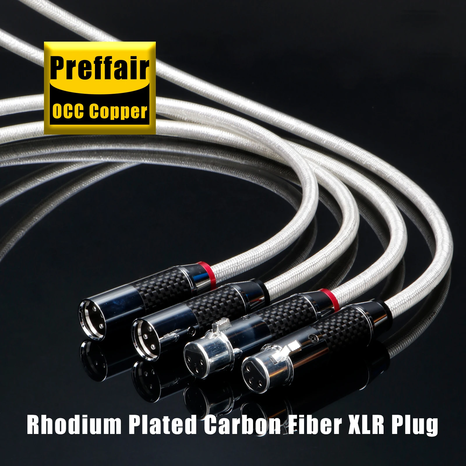 Pair XLR Cable 4cores Occ Copper Shielding Male to Female Extension Microphone Audio Sound Cannon Cable Amplifiers Camera