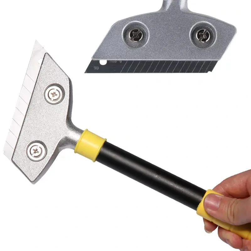 Heavy Duty Razor Blade Scraper Putty Knife Tile Adhesive Removal Window Glass Wallpaper Remover Painting Stripping Clean Shovel