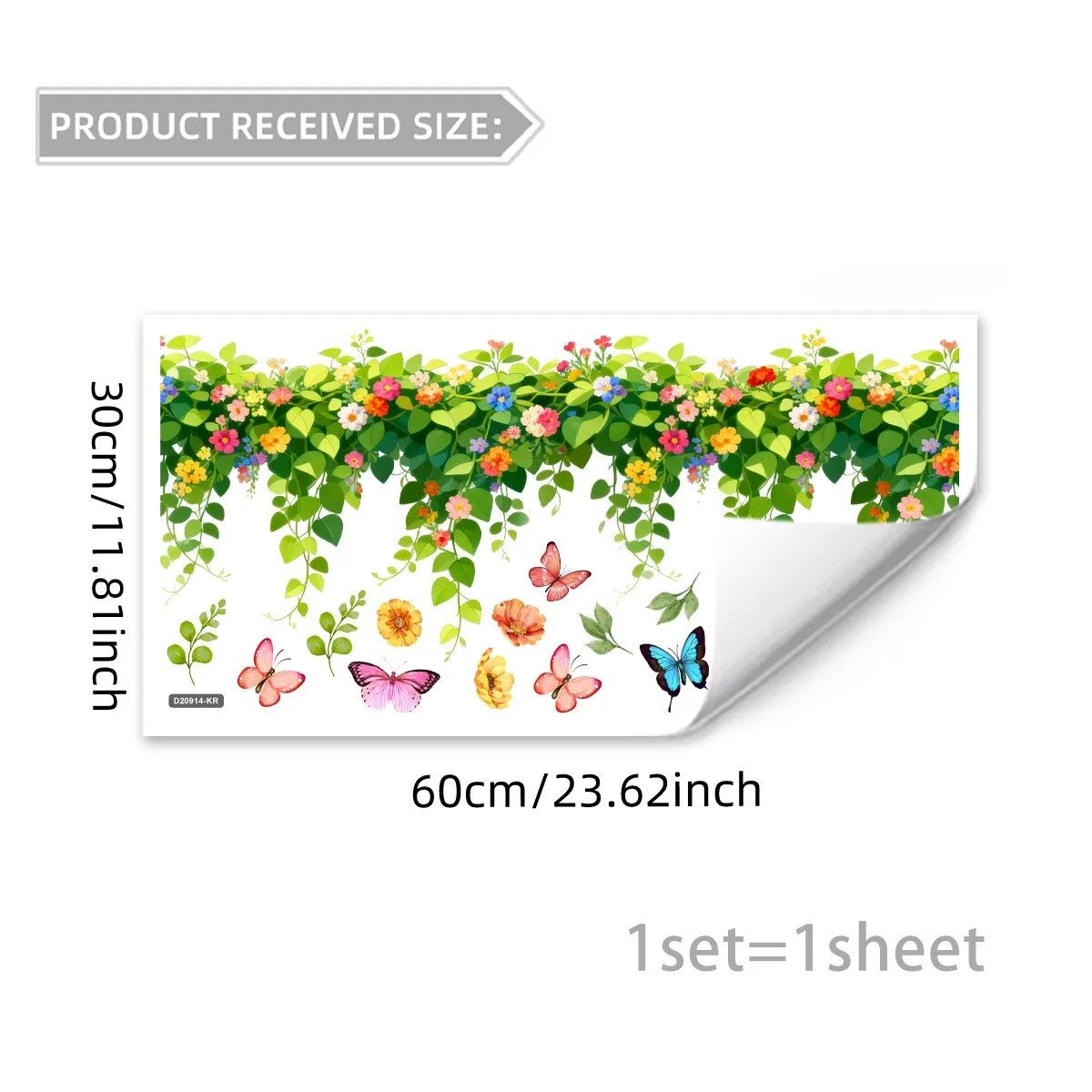 For Glass Doors Floral Sticker Window Decal For Parties For Seasonal Celebrations Colorful Removable Window Decor