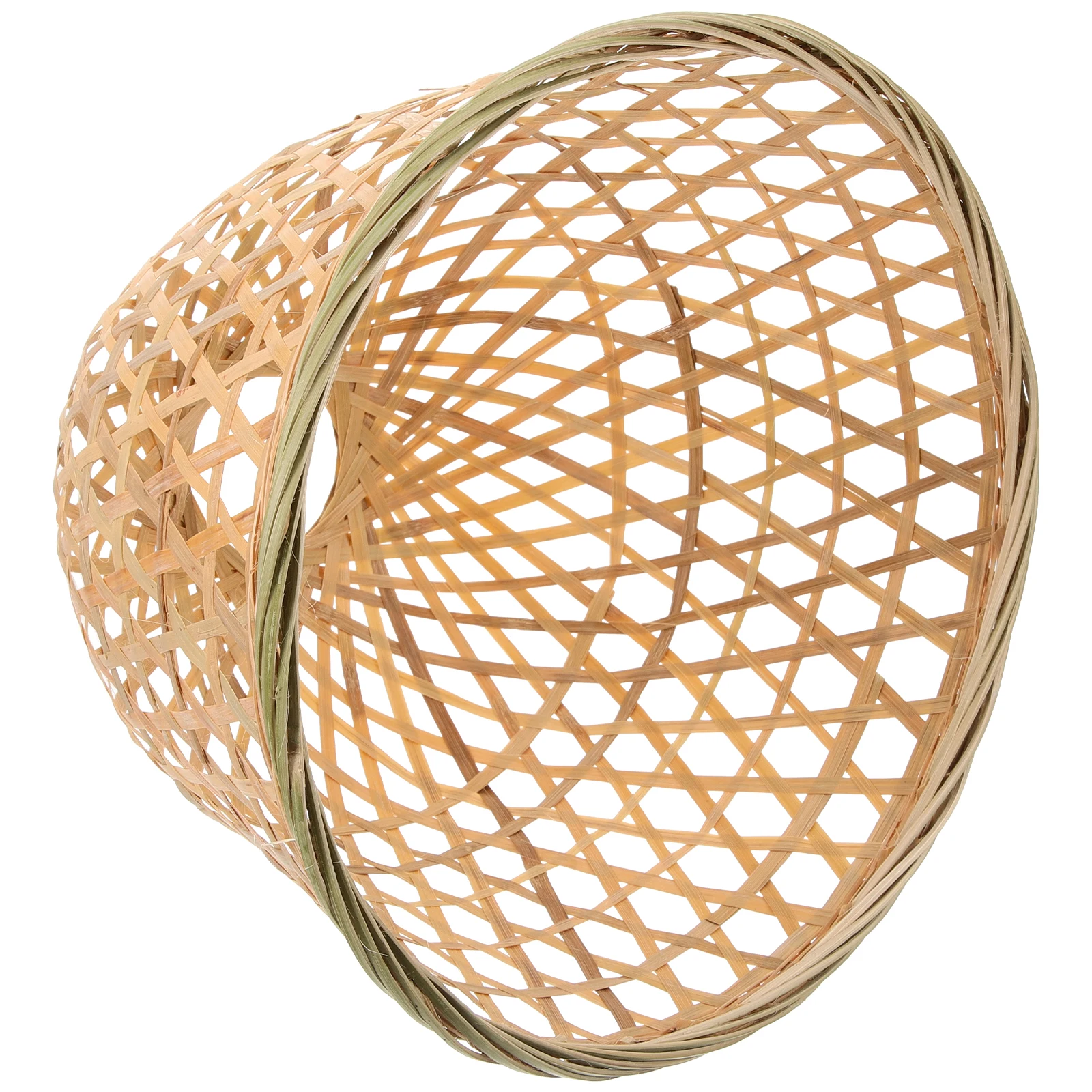 

Bamboo Lampshade Weaving Pendant Light Cover 25x20 Rustic Style Bedroom Living Room Restaurant Hotel Office Lightweight Easy