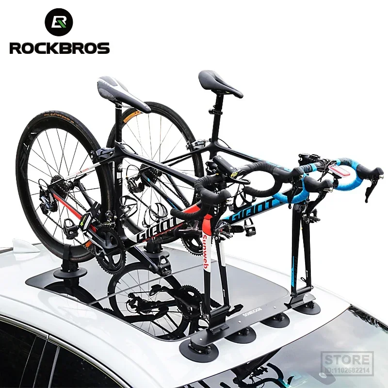 ROCKBROS Bike Bicycle Rack Suction Roof-Top  Car s Carrier Quick Install  Roof  MTB Mountain Road  Accessory