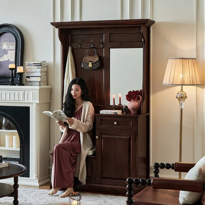 entrance door, living room partition, screen cabinet, storage shoe integrated hall cabinet