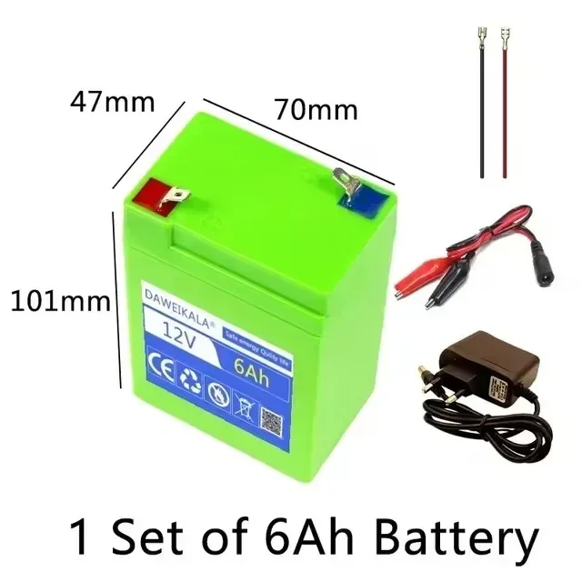 4-8AH 12V Car Motorcycle Battery 18650 Rechargeable Lithium Battery Pack for Outdoor LED Light Toy Car Solar Panel Power Supply
